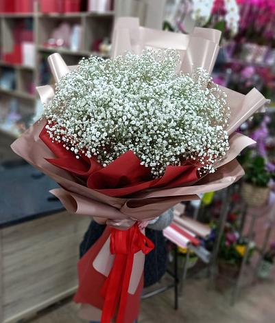 Букет цветов из: Гипсофила в Дивеево