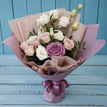 Букет цветов из:  Розы и Лизиантусы #REPLACE_PRED# Дивеево