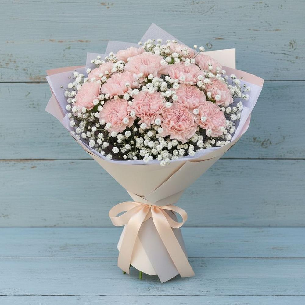 Букет цветов из: Гвоздики в Дивеево