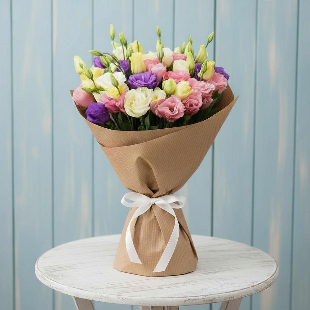 Букет цветов из: Лизиантусы в Дивеево