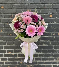 Букет цветов из:  Герберы и Хризантемы #REPLACE_PRED# Дивеево
