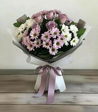 Букет цветов из:  Хризантемы и Розы в Дивеево