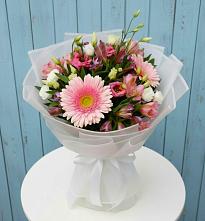 Букет цветов из:  Герберы, Альстромерии и Лизиантусы #REPLACE_PRED# Дивеево