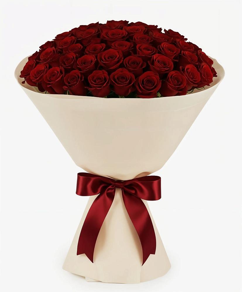 Букет 101 Бордовая роза Блэк Бакарра в Дивеево