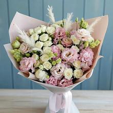 Букет цветов из:  Альстромерии и Розы в Дивеево