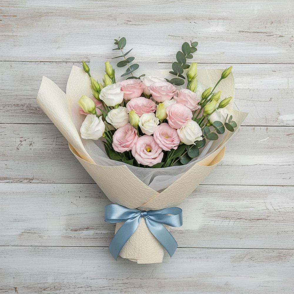 Букет цветов из: Лизиантусы в Дивеево